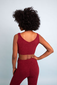 Soft and Sweet Lounge Top in Wine