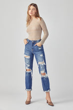 Load image into Gallery viewer, The Collette High Rise Distressed Boyfriend Jean
