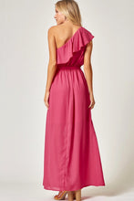 Load image into Gallery viewer, SALE - Hibiscus One Shoulder Maxi Dress
