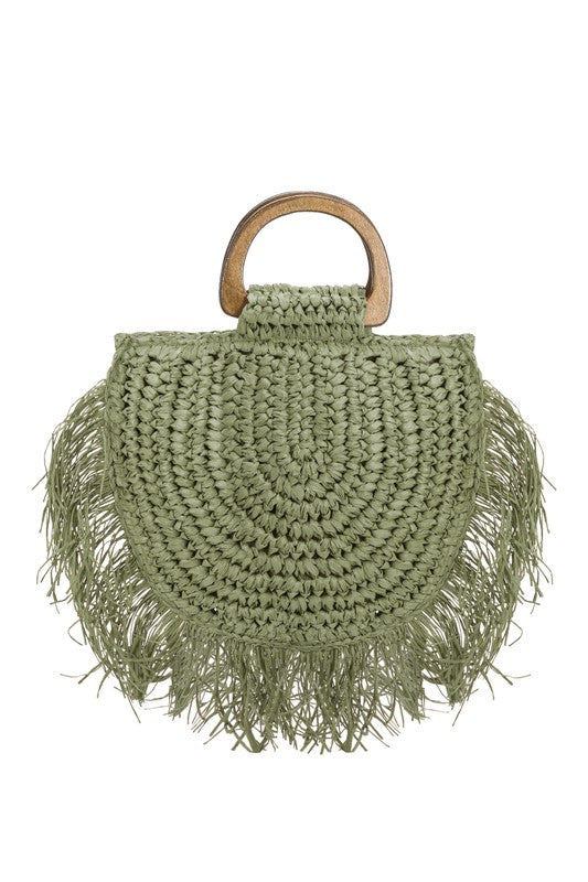 Melie Bianco Sicily Green Small Top Handle Bag