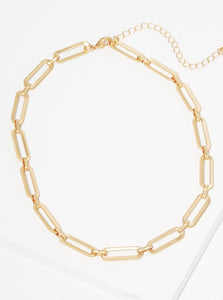 Jenna Chain Necklace in Silver