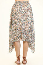 Load image into Gallery viewer, Eden Floral Handkerchief Hem Skirt
