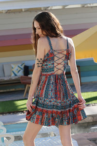 Delia Smocked Tie Back Dress