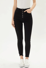 Load image into Gallery viewer, 5 Button Super Skinny Jeans in Black (Regular &amp; Plus)
