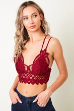 Load image into Gallery viewer, S &amp; H Bralette - Wine - No Pads
