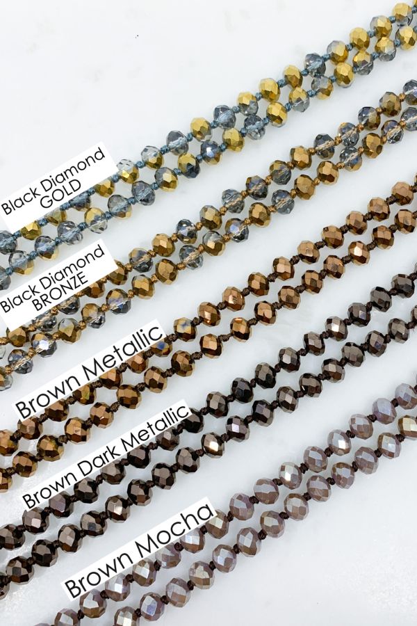 Long Beaded Necklace - (Choose from more Colors)