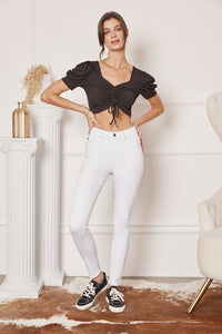 SALE - High Rise Super Skinny White Jean