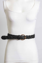 Load image into Gallery viewer, Ainslee Double Braided Belt in Black
