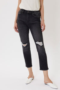 SALE - High Rise Black Mom Jeans (Sizes 1-15)