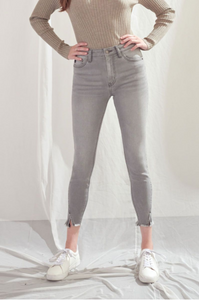 SALE - Grey High Rise Ankle Skinny
