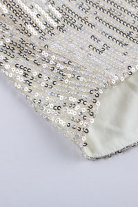 Lantern Sleeve Sequin Dress