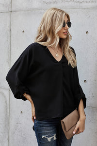 Andrea High Low 3/4 Sleeve Top