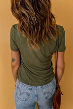 Load image into Gallery viewer, Alli Scoop Neck Tee in Olive
