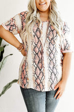 Load image into Gallery viewer, Snakeskin Plus Size Tee

