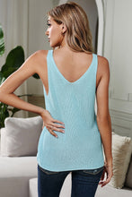 Load image into Gallery viewer, Boho Vibes Knit Tank - Teal

