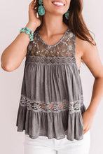 Load image into Gallery viewer, Malea Embroidered Top in Grey
