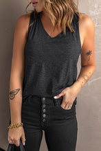 Load image into Gallery viewer, Molly Racerback Casual Pocket Tank - Dark Grey
