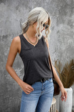 Load image into Gallery viewer, Molly Racerback Casual Pocket Tank - Dark Grey
