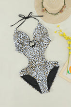 Load image into Gallery viewer, Leopard Cutaway Swimsuit
