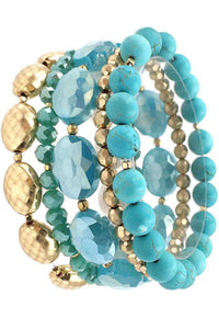 Turquoise Avant Stacked Bracelet Set