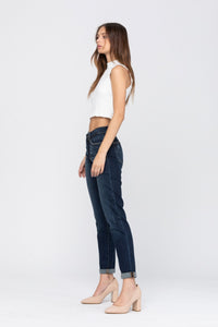 SALE - Judy Blue Tapered Slim Fit Dark Wash Jean (Sizes 0-15 Reg & 14W- 24W Plus)