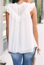 Load image into Gallery viewer, Romance Sleeveless Blouse - White
