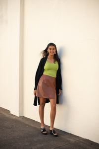 Ellie Leather Mini Skirt